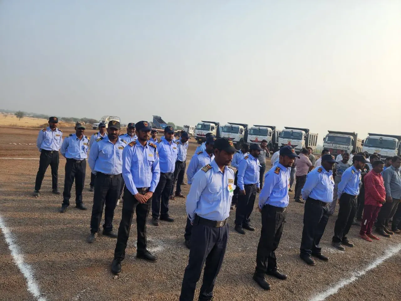 Guards during a training drill